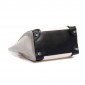 Celine Boston Luggage 30CM Handbag Size M Black With White Canvas