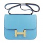 Hermes Constance Shoulder Bag Baby Blue Togo Leather