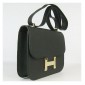 Hermes Constance Shoulder Bag Black Togo Leather