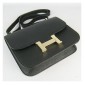 Hermes Constance Shoulder Bag Black Togo Leather