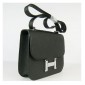 Hermes Constance Shoulder Bag Black Togo Leather