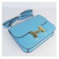 Hermes Constance Shoulder Bag Light Blue Togo Leather