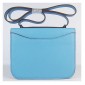 Hermes Constance Shoulder Bag Light Blue Togo Leather