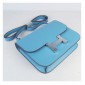 Hermes Constance Shoulder Bag Light Blue Togo Leather