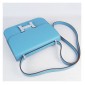 Hermes Constance Shoulder Bag Light Blue Togo Leather