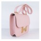 Hermes Constance Shoulder Bag Pink Togo Leather
