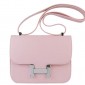 Hermes Constance Shoulder Bag Pink Togo Leather