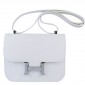 Hermes Constance Shoulder Bag White Togo Leather