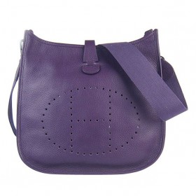 Hermes Evelyne III Bag Leather Purple PM