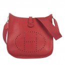 Hermes Evelyne III Bag Leather Red PM