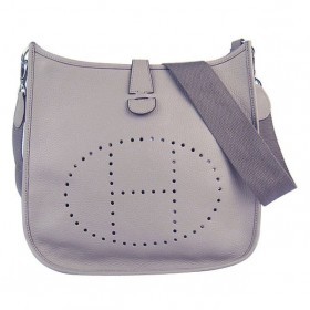 Hermes Evelyne III Bag Leather Grey PM