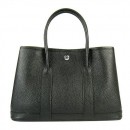 Hermes Garden Party Clemence Leather 32CM Black PHW