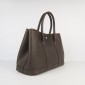 Hermes Garden Party Clemence Leather 32CM Coffee