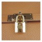 Hermes Unisex Jypsiere Shoulder Bag Leather Brown