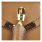 Hermes Unisex Jypsiere Shoulder Bag Leather Brown