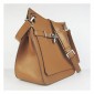 Hermes Unisex Jypsiere Shoulder Bag Leather Brown