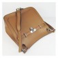 Hermes Unisex Jypsiere Shoulder Bag Leather Brown