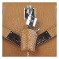 Hermes Unisex Jypsiere Shoulder Bag Leather Brown