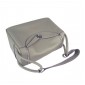Hermes Lindy Handbag Clemence Leather Grey with Platinum Plated HW