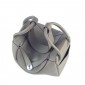 Hermes Lindy Handbag Clemence Leather Grey with Platinum Plated HW