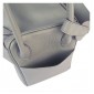 Hermes Lindy Handbag Clemence Leather Grey with Platinum Plated HW