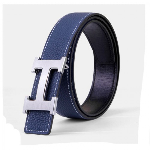 navy blue hermes belt