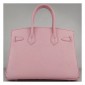 Hermes Birkin 30cm Clemence Leather Bag Pink with Gold HW