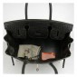 Hermes Birkin 30cm Crocodile Leather Bag Black with Platinum HW