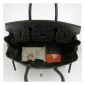 Hermes Birkin 30cm Crocodile Leather Bag Black with Platinum HW