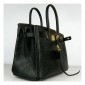 Hermes Birkin 30cm Ostrich Veins Bag Black with Platinum HW