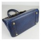 Hermes Birkin 30cm Ostrich Veins Bag Navy Blue with Gold HW