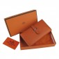 Hermes Bearn Gusset Purse Clemence Leather Orange